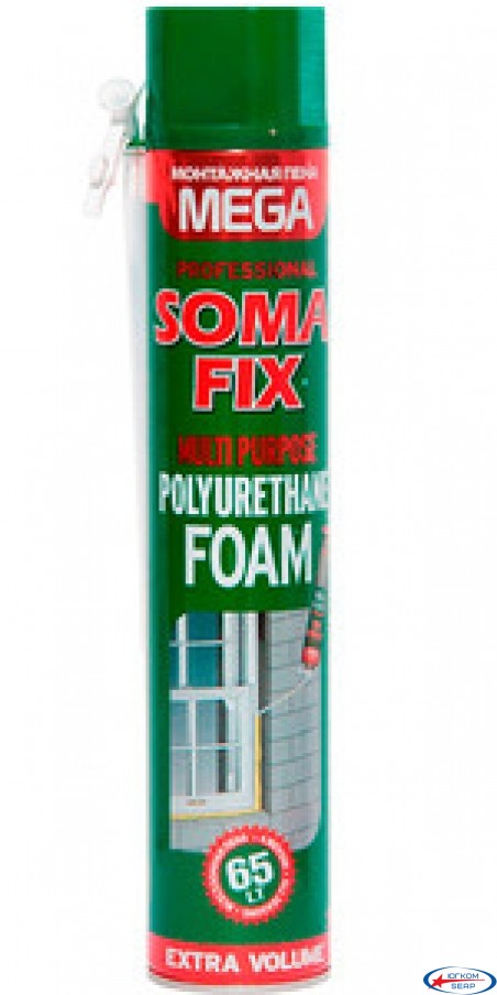 Пена монтажная  SOMA FIX MEGA 850 мл ручная всесезонная