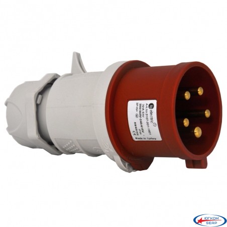 Вилка силова 16А/5 (3Р+N+РЕ) IP44, TP electric (3105-301-1601)