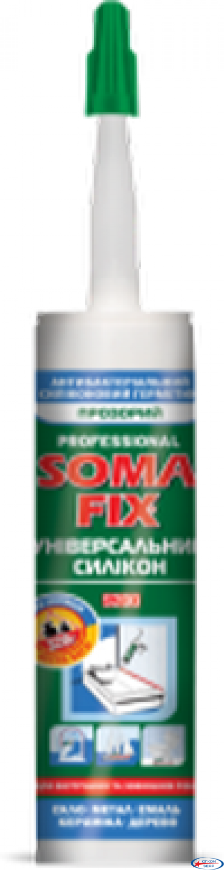 Герметик силиконовый Soma Fix прозрачый 280 мл