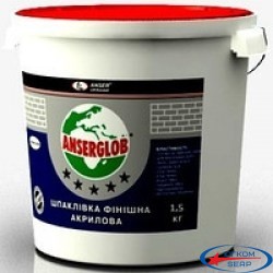 Шпаклевка финишная акрил. Anserglob 1,5кг