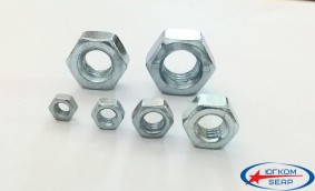 Гайка М10, шестигр., оцинк.