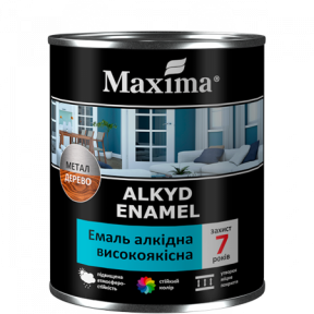 Емаль алкідна високоякісна Maxima темно-сірий 2,3 кг