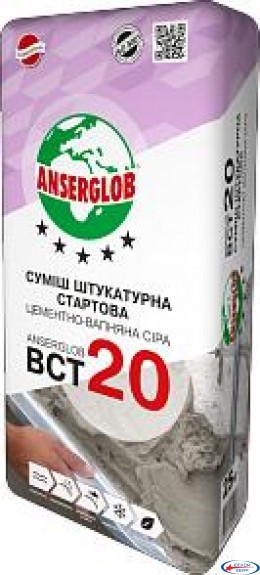 Смесь штукатурная стартовая Anserglob BCT-20 25 кг
